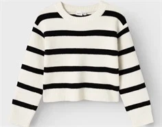 Name It jet stream/black stribet short striktrøje